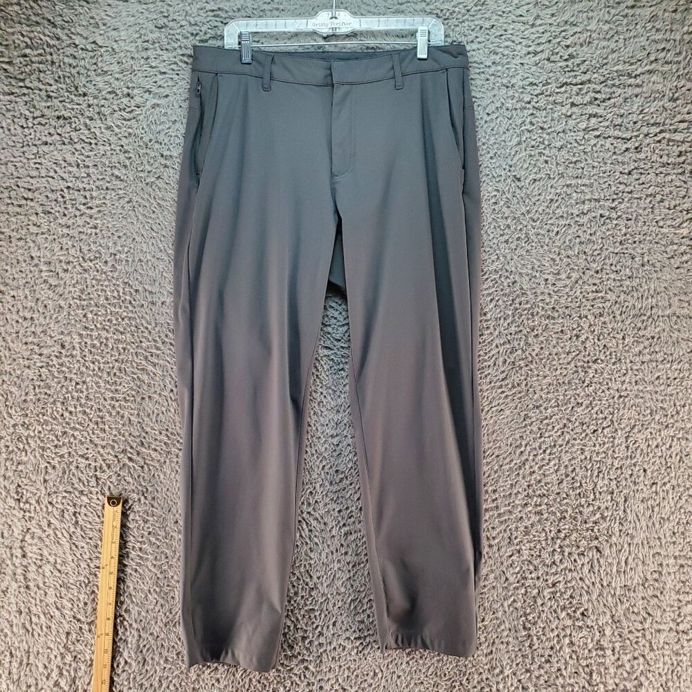 Fabletics Pants Mens 34x32 Gray Polyester Lightweight Track Athletic